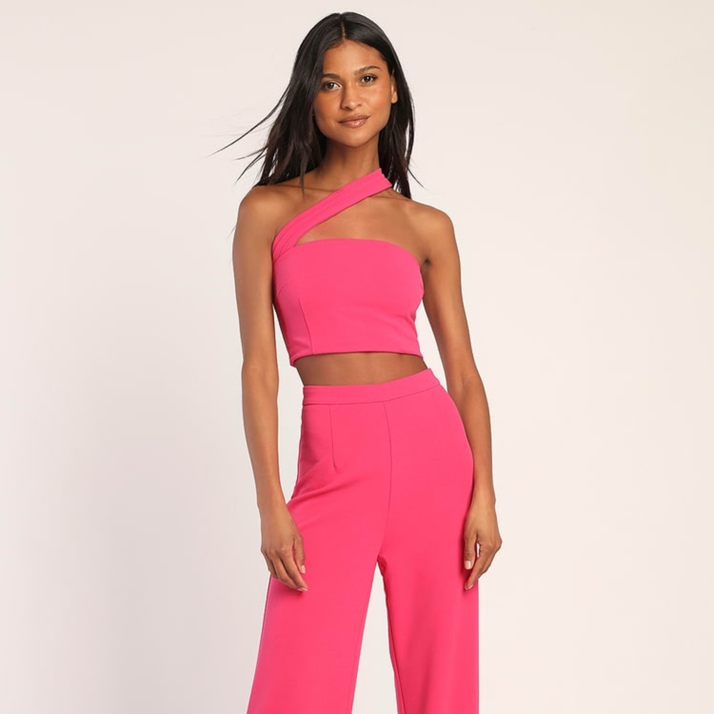 Lulu’s Hot Pink Two-Piece Set